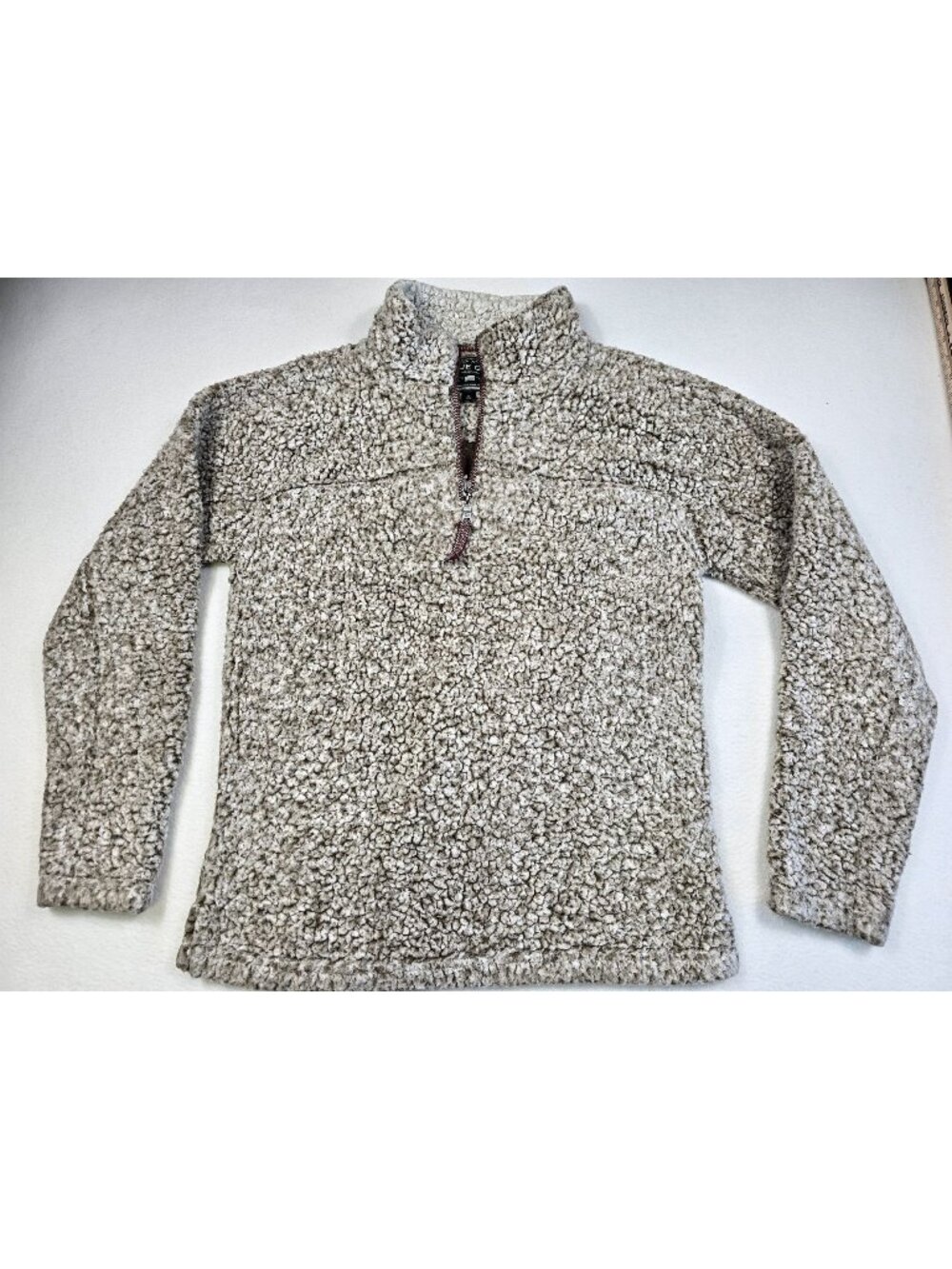 True Grit Mens XS Sherpa 1/4 Zip Pullover Sweater Cozy Cabin